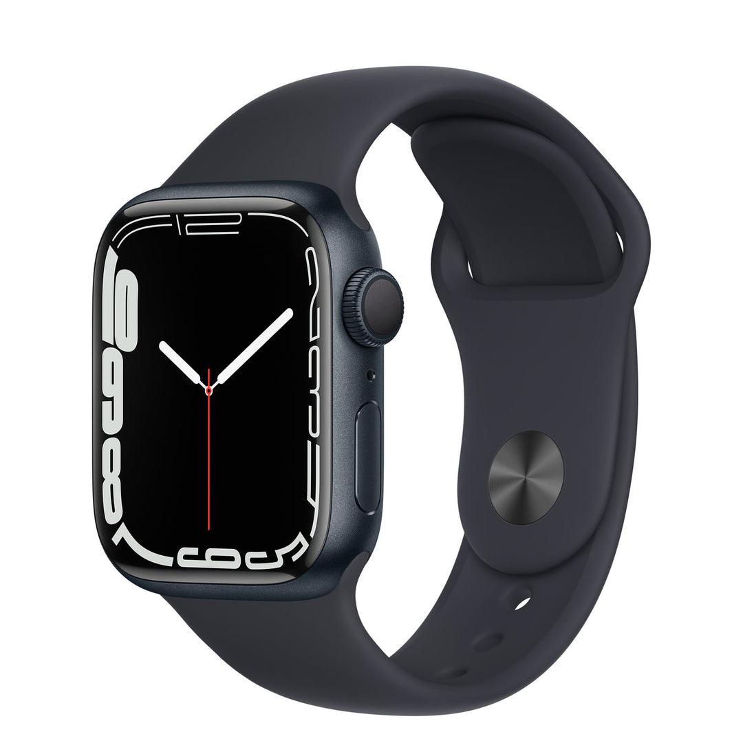 Apple Watch Series 7 Midnight Aluminum Case with Sport Band